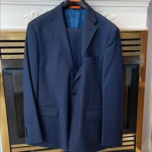 Tallia Wool Navy Blue Two-Piece Suit